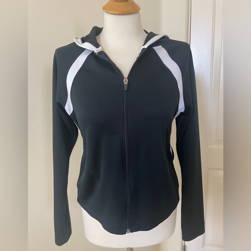 Vintage Champion Black & White Medium Zip-up
